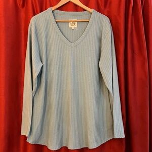 🆕SOLA SOREL Long Sleeve Waffle Knit Top – NWT – XXL